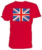 Union Jack Flagge T Shirt, Rot - rot - Größe: M