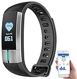 Newgen Medicals Uhr mit Blutdruckanzeige: Fitness-Armband mit Blutdruck-, Herzfrequenz- und EKG-Anzeige, IP67 (Fitnessarmband mit EKG)