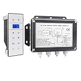 Saunaanzug 3kw. Wandmontierte Mini-Dampf-Sauna-Maschine Dusche Dampfbad Zubehör Kits mit Bluetooth-Sauna-Controller LCD Anzeige (Color : VS-9007W-W)