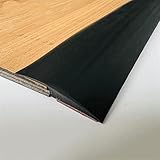 2 Meters Boden & Teppich Laminat üBergangsprofil Selbstklebend Teppichkantenleiste, Bodenübergangsleisten, Türleisten, Schwellenleiste, Laminattürleiste, Bodenleiste, 6 mm Schwellenübergang
