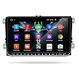 XINLEI Autoradio Touchscreen 2 Din Android 8.1 Auto Multimedia Player GPS Radio Fit for VW Volkswagen Golf Polo Skoda Rapid Octavia Radio Tiguan Passat B7(Color:1G 16G 8.1 RCA MIC)