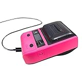 ZZHJYD Thermischer Etikettendrucker, 58mm Thermodrucker Bluetooth-Etikettendrucker 1500mAh für Android iOS