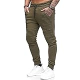 Herren Jogger Laufhose mit Taschen – Athletic Workout Training & Gym Sweatpants, a, M
