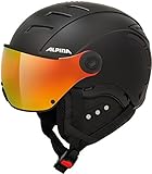 ALPINA Unisex - Erwachsene, JUMP 2.0 QVM Skihelm, black matt, 59-61