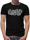 TShirt-People Pumpkin Family Lineart T-Shirt Herren L Schw