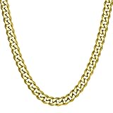 SoulCats® Set Halskette + Armband aus Edelstahl für Männer in Gold, Größe:8 mm, Kettenlänge ca. 70
