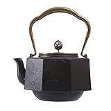 Door Wreath Japanische Teekanne Tee Wasserkocher Gusseisen Tee Kessel Gusseisen Teekanne Japanischen Stil Tetetubin Eisen Tee Maker Topf mit Pflaumenblume Schöne Muster, 1400