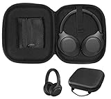 Kopfhörer-Hülle für Sony WHCH710N, WH-XB900N Wireless Noise Cancelling Extra Bass Kopfhörer CH700N, XB950N1, Meh Pocket, Griff, Sicherheitsgurt (schwarz)