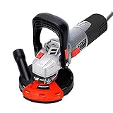 FANZTOOL Multischleifer Betonschleifer Winkelschleifer Sanierungsfräse 1400W Set mit Absaughaube + Schleifteller + Sandpapier, mit Drehzahlregelung
