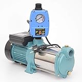 Kreiselpumpe Hauswasserwerk Gartenpumpe MHi 1300 Watt 6000 L/h 5,5 bar mit Schaltautomatik Druckschalter Trockenlaufschutz PC-59