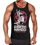 Neverless® Herren Tank-Top Hattori Hanzo Parodie Darth Vader Movie Film Muskelshirt Muscle Shirt schwarz S