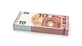 Cashbricks 100 x €10 Euro Spielgeld Scheine - verkleinert - 75% Größ