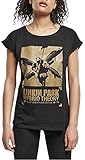 MERCHCODE Damen Ladies Linkin Park Anniversary Motive Tee T-Shirt, Black, M