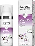 lavera Straffende Tagespflege Karanja mit Hyaluron/ Anti Falten Tagescreme/ Glättet Falten/ Intensive Feuchtigkeit/ vegan/ Bio/ Naturkosmetik/ Natural/ Kosmetik/ Gesichtscreme (1x50ml)