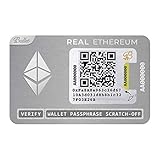 Ballet Real Ethereum (ETH) - Physisches Wallet mit Unterstützung für mehrere Kryptowährungen, Die einfachste Cold Storage Wallet für Kryptowährungen (1 Stück)