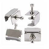 4 Stück 3D-Drucker Glasbett Clips fit for Zubehör Beheizte Bed Glass Clamp Clip Kompatibel mit 3 pro/3/3S/5/5 Pro/CR-20 PRO 3D Druck