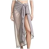 WOYAOFEI Skirts Damen Beach Polka Dot Sommerrock mit Lace transparenter Krawattenrock Verbandrock Irregular Kleid Steampunk Cocktail Spitze Party Rock Cosplay Sonnencreme Sexy Einheitsgröß