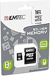 EMTEC Speicherkarte 16 GB für Wiko Rainbow Jam 4G – Micro SD Klasse 4 + SD-Adap