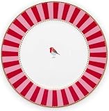 PiP Studio Plate Love Birds Stripes Red-Pink 17