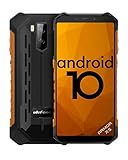4G Outdoor Handys ohne Vertrag, Ulefone Armor X5 Android 10 Smartphones 5,5 Zoll Octa-Core 3GB + 32GB 5000mAh IP68/IP69K Wasserdicht Stoßfest Staubdicht, Dual SIM GPS NFC -Schw