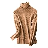 YTFZ Lässiger Rollkragenpullover für Damen, langärmelig, flexibel, einfarbig, schmaler Pullover, a, S