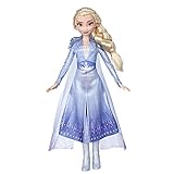 Disney Die Eiskönigin ELSA Puppe mit langem blondem Haar und blauem Outfit zu Disney Die Eiskönigin 2, Spielzeug für Kinder ab 3 J