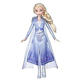 Disney Die Eiskönigin ELSA Puppe mit langem blondem Haar und blauem Outfit zu Disney Die Eiskönigin 2, Spielzeug für Kinder ab 3 J