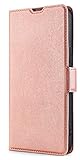 KEYYO Leder Folio Hülle für Google Pixel 6, Flip TPU + PU Lederhülle Brieftasche mit Kartensteckplätzen, Handyhülle Schutzhülle Case Cover mit Ständer Funktion - Roség