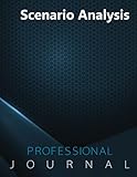 Scenario Analysis Journal, Professional Journal, Office Writing Journal, Daily Notes & Action Items Notebook, 140 pages, 8.5” x 11”, Glossy cover, Blue Hex