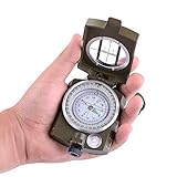 Kompass Militär Marschkompass Professioneller Taschenkompass mit Klinometer Tragschlaufe Tasche fü Gshy