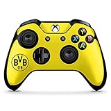 DeinDesign Skin kompatibel mit Microsoft Xbox One X Controller Aufkleber Folie Sticker Borussia Dortmund BVB Logo Gelb