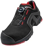 Uvex 1 X-Tended Support BOA - Sicherheitsschuhe S3 SRC ESD - Schwarz/Rot - Gr. 44