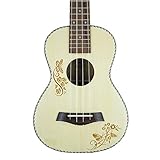 NING-MENG Ukulele 23 Zoll Fichte Hawaiian Guitar Electric Ukelele Schmetterling Liebe Blumenmuster mit Abholung G