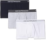 Emporio Armani Underwear Herren 111610CC722 Underwear, Mehrfarbig (BCO/GRIGIOMEL/Marine 40510), Medium (3er Pack)