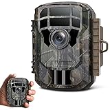 CAMPARKCAM Mini Wildkamera 16MP 1080P 850nm Leichtes Glimmen Nachtsicht Wildkamera mit Bewegungsmelder zur Beobachtung, Wildtierkamera mit IP56 W