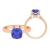 Rosec Jewels - 14 Kt Rotgold Brilliant Rund Kissenschliff Hochfeines Weiß +/River (D), Hochfeines Weiß/River € Blue Moissanit T