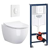 Rapid 3in1 Grohe + Bartolo WC + Drückerplatte + WC-Sitz Weiß S