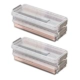 Transparente Bleistiftbox aus Kunststoff, Stapelbare Bleistift Aufbewahrungsbox, Aufbewahrungsbox Transparent Stiftebox, für Schreibtisch, Büro, Pinsel, kleine Geg