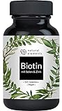 Biotin + Selen + Zink für Haut, Haare & Nägel - 365 vegane Tabletten - Premium Verbindungen z.B. von Albion® - Ohne Magnesiumstearat, laborgeprüft, hergestellt in D