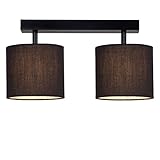 Brilliant Sandra Spotbalken, 2-flammig, 2x G9 9W Energiesparlampe Spiralform inklusive, schwarz matt G85029/06