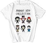 Johnny Depp T Shirt The Johnny Depp Collection T-Shirt Tee Shirt Short-Sleeve Funny Men Tshirt_409