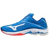 Mizuno Unisex Wave Lightning Z6 Volleyball-Schuh, French Blue/White/Ignition Red, 48.5 EU