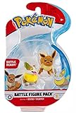 Pokémon Battle Figuren 2-Pack, Evoli & Voldi, 5-cm-Figuren, Offiziell von Pokemon L