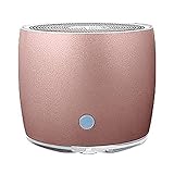 QIXIAOCYB Rose Gold Tragbarer Außenlautsprecher HiFi Bluetooth- Lautsprecher drahtloser tragbarer Stereo- Lautsprecher Tf. Karte BT 5, 0 USB. Sprecher Bluetooth-Lautsp