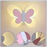 Wandleuchte Kinder Nachttischlampe modernes Schlafzimmer Kinderzimmer Wandlampe LEW 20W Schmetterling Design Acryl Wandbeleuchtung Innenbeleuchtung Dekoration Deckenleuchte Wohnzimmer Korridor Lamp