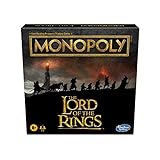 Monopoly: Das Herr der Ringe-Brettspiel ist der Film-Trilogie entlehnt, Spielen Sie als Mitglied der Gefährten, für Kinder ab 8 Jahren (in englischer Sprache)
