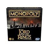 Monopoly: Das Herr der Ringe-Brettspiel ist der Film-Trilogie entlehnt, Spielen Sie als Mitglied der Gefährten, für Kinder ab 8 Jahren (in englischer Sprache)