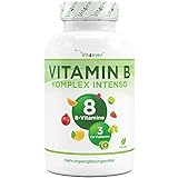 Vitamin B Komplex Intenso - 180 Kapseln (6 Monate) - Premium: Mit bio-aktiven Vitamin B Formen + Co-Faktoren – Bis zu 10-fach höher dosiert als andere Vitamin B Komplexe - Veg