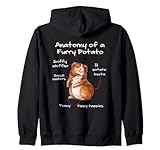 Anatomy Of A Guinea Pig Lustiges Plüschkartoffel, Haustiergeschenk Kapuzenjack