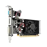 OKwife Grafikkarte für AMD Radeon HD7450 2GB 64Bit GDDR3 VGA Karte PCI-E 2.0 Halbhohe Grafikkarte Unterstützt 1u 2u Single S